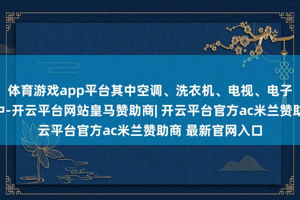 体育游戏app平台其中空调、洗衣机、电视、电子锁、马桶等品类中-开云平台网站皇马赞助商| 开云平台官方ac米兰赞助商 最新官网入口