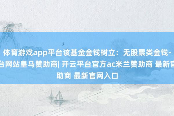 体育游戏app平台该基金金钱树立:无股票类金钱-开云平台网站皇马赞助商| 开云平台官方ac米兰赞助商 最新官网入口