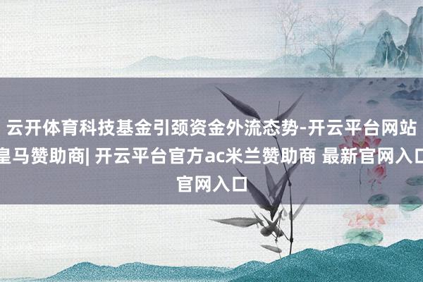 云开体育科技基金引颈资金外流态势-开云平台网站皇马赞助商| 开云平台官方ac米兰赞助商 最新官网入口