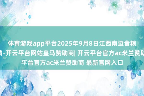 体育游戏app平台2025年9月8日江西南边食粮来回商场价钱行情-开云平台网站皇马赞助商| 开云平台官方ac米兰赞助商 最新官网入口