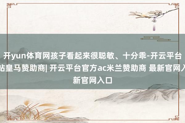 开yun体育网孩子看起来很聪敏、十分乖-开云平台网站皇马赞助商| 开云平台官方ac米兰赞助商 最新官网入口