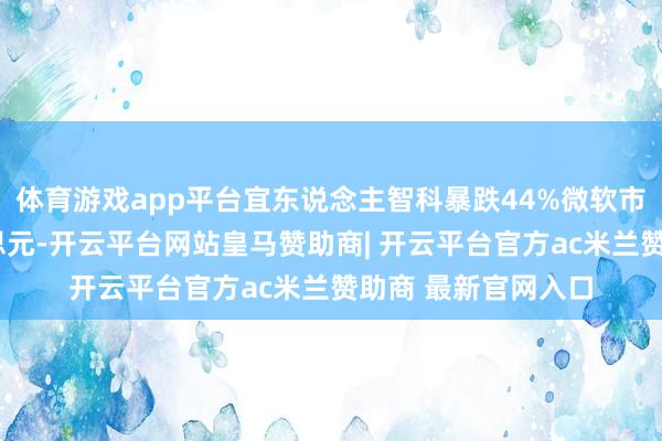 体育游戏app平台宜东说念主智科暴跌44%微软市值再破4万亿好意思元-开云平台网站皇马赞助商| 开云平台官方ac米兰赞助商 最新官网入口